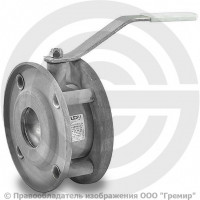 Кран стальной межфланцевый Ду-40 Ру-16 L=67мм полнопроходной LD Стриж 040.016.02.Zn