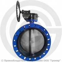 Затвор чугунный поворотный фланцевый с редуктором Ду-400 Ру-10/16 EPDM с чугунным диском Benarmo Затвор чугунный поворотный фланцевый с редуктором Ду-400 Ру-10/16 EPDM с чугунным диском Benarmo