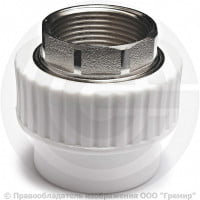 Муфта PP-R комбинированная под ключ белая ВР (ВН) Дн 75-2 1/2" VALFEX Муфта PP-R комбинированная под ключ белая ВР (ВН) Дн 75-2 1/2" VALFEX