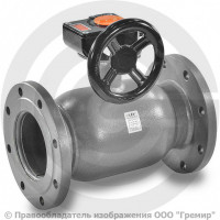 Кран стальной фланцевый с редуктором Ду-250 Ру-25 L=530мм LD КШ.Ц.Ф.Р. 250/200.025.Н/П