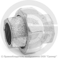 Американка прямая чугунная оцинкованная ВР (ВН) Ду 20 (3/4") Американка прямая чугунная оцинкованная ВР (ВН) Ду 20 (3/4")