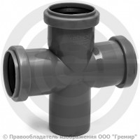 Крестовина PP-H одноплоскостная серая Дн 50-50-50 67гр б/нап в/к Ostendorf HT HTDA Крестовина PP-H одноплоскостная серая Дн 50-50-50 67гр б/нап в/к Ostendorf HT HTDA