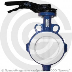 Затвор дисковый поворотный межфланцевый Ду-40 Ру-16 PTFE с нержавеющим диском Tecofi VP4449R-02PTFE