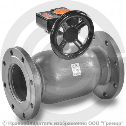 Кран стальной фланцевый с редуктором Ду-400 Ру-25 L=880мм LD КШ.Ц.Ф.Р. 400/305.025.Н/П