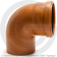 Отвод НПВХ (ПВХ) с раструбом коричневый Дн 160 87гр б/нап в/к Aquaviva Отвод НПВХ (ПВХ) с раструбом коричневый Дн 160 87гр б/нап в/к Aquaviva
