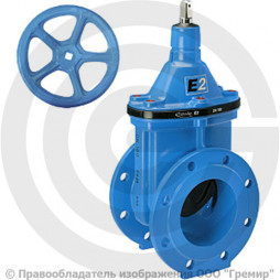 Задвижка чугунная фланцевая Ду-125 Ру-16 (Т<70°С) E2 4000E2 Hawle