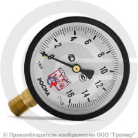 Манометр радиальный диаметр 100мм 0-16 кгс/см2 (0-1,6 МПа) G1/2" ТМ-510Р.00 Росма Манометр радиальный диаметр 100мм 0-16 кгс/см2 (0-1,6 МПа) G1/2" ТМ-510Р.00 Росма