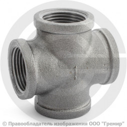 Крестовина переходная чугунная Ду 25-15 (1", 1/2")