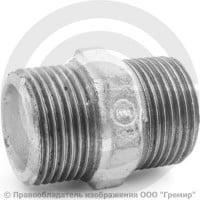 Ниппель чугунный оцинкованный НР (НАР) Ду 25 (1") Ниппель чугунный оцинкованный НР (НАР) Ду 25 (1")