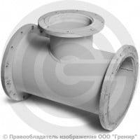 Тройник фланцевый ТФ стальной Ду 300-300 Тройник фланцевый ТФ стальной Ду 300-300