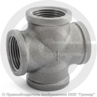 Крестовина переходная чугунная Ду 25-20 (1", 3/4") Крестовина переходная чугунная Ду 25-20 (1", 3/4")