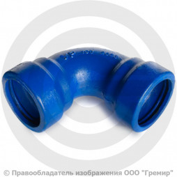 Колено раструбное УР Ду-400 Тайтон ВЧШГ с ЦПП цинк+AL ГОСТ ISO 2531-2012