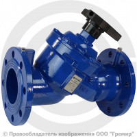 Клапан балансировочный ручной чугунный фланцевый Ду-450 Ру-16 Kvs=2372м3/ч с измерительными ниппелями Benarmo Клапан балансировочный ручной чугунный фланцевый Ду-450 Ру-16 Kvs=2372м3/ч с измерительными ниппелями Benarmo