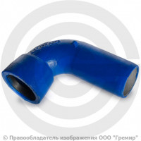 Колено раструб-гладкий конец УРГ Ду-100 Тайтон ВЧШГ с ЦПП цинк+AL ГОСТ ISO 2531-2012 Колено раструб-гладкий конец УРГ Ду-100 Тайтон ВЧШГ с ЦПП цинк+AL ГОСТ ISO 2531-2012