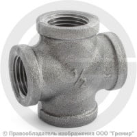 Крестовина чугунная ВР (ВН) Ду 15 (1/2") Крестовина чугунная ВР (ВН) Ду 15 (1/2")