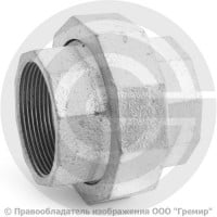 Американка прямая чугунная оцинкованная ВР (ВН) Ду 50 (2") Американка прямая чугунная оцинкованная ВР (ВН) Ду 50 (2")