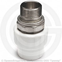 Муфта PP-R комбинированная под ключ белая НР (НАР) Дн 40-1 1/4" VALFEX Муфта PP-R комбинированная под ключ белая НР (НАР) Дн 40-1 1/4" VALFEX