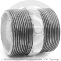 Ниппель чугунный оцинкованный НР (НАР) Ду 50 (2") Ниппель чугунный оцинкованный НР (НАР) Ду 50 (2")