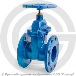 Задвижка чугунная фланцевая Ду-100 Ру-16 (Т<120°С) 30ч39р Китай