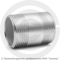 Бочонок нержавеющий AISI 304 НР-НР (трубный) Ду-32 (1 1/4") Бочонок нержавеющий AISI 304 НР-НР (трубный) Ду-32 (1 1/4")