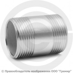 Бочонок нержавеющий AISI 304 НР-НР (трубный) Ду-32 (1 1/4")