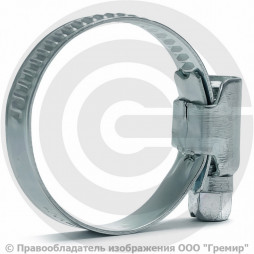 Хомут червячный нержавеющий (Дн 40-60) Китай