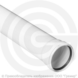 Труба PP-M с раструбом бесшумная белая Дн 110х3,4 безнапорная L=3м в/к RTP (РосТурПласт)