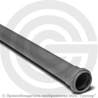 Труба PP-H канализационная серая Дн 50х1,5 безнапорная L=1м в/к RTP (РосТурПласт) Пиарком Труба PP-H канализационная серая Дн 50х1,5 безнапорная L=1м в/к RTP (РосТурПласт) Пиарком