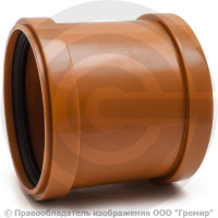 Муфта НПВХ (ПВХ) ремонтная коричневая Дн 160 б/нап в/к Aquaviva Муфта НПВХ (ПВХ) ремонтная коричневая Дн 160 б/нап в/к Aquaviva