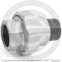 Американка прямая чугунная оцинкованная ВР-НР (ВН-НАР) Ду 25 (1") Американка прямая чугунная оцинкованная ВР-НР (ВН-НАР) Ду 25 (1")