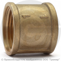 Муфта латунная ВР (ВН) Ду-50 (2") VALFEX Муфта латунная ВР (ВН) Ду-50 (2") VALFEX