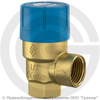Клапан предохранительный латунный Ду 15-15 (G1/2"-G1/2") ВР (ВН) Рср=6бар (Т<95°С) Prescor B Flamco Клапан предохранительный латунный Ду 15-15 (G1/2"-G1/2") ВР (ВН) Рср=6бар (Т<95°С) Prescor B Flamco