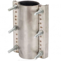 Хомут ремонтный двухсторонний нержавеющий Ду-80 L=250мм