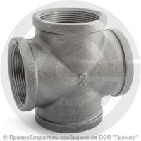 Крестовина чугунная ВР (ВН) Ду 50 (2") Крестовина чугунная ВР (ВН) Ду 50 (2")