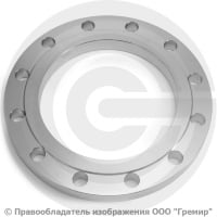 Фланец плоский нержавеющий 12х18н10т 1-350-16 ГОСТ 12820-80, Ру-16, Ду-350