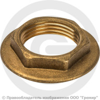 Контргайка латунная упорная ВР (ВН) Ду-15 (1/2") STOUT Контргайка латунная упорная ВР (ВН) Ду-15 (1/2") STOUT