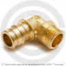 Угольник латунный для PE-X труб Дн 16-1/2&quot; НР (НАР) GX127 Giacomini