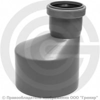 Переход PP-H эксцентрический серый Дн 50-32 б/нап в/к VALFEX Переход PP-H эксцентрический серый Дн 50-32 б/нап в/к VALFEX
