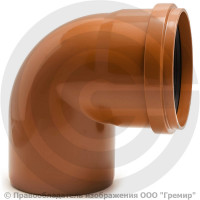 Отвод НПВХ (ПВХ) с раструбом коричневый Дн 110 87гр б/нап в/к Агригазполимер Отвод НПВХ (ПВХ) с раструбом коричневый Дн 110 87гр б/нап в/к Агригазполимер