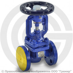 Клапан запорный стальной фланцевый Ду-15 Ру-40 (Т<400°С) сильфонный 234F Zetkama