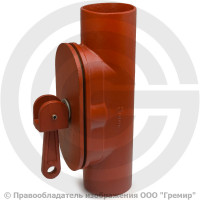 Ревизия чугунная безраструбная SML Ду-100 с замком с перекидным рычагом Китай Ревизия чугунная безраструбная SML Ду-100 с замком с перекидным рычагом Китай