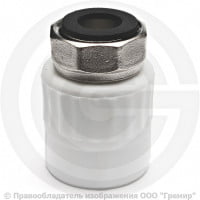 Муфта PP-R комбинированная белая с накидной гайкой Дн 20-3/4" VALFEX Муфта PP-R комбинированная белая с накидной гайкой Дн 20-3/4" VALFEX