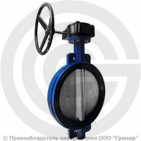 Затвор дисковый поворотный межфланцевый с редуктором Ду-600 Ру-10 EPDM HT с чугунным диском Tecofi VPE4408-08EP