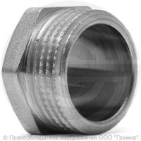 Заглушка латунная НР (НАР) Ду-20 (3/4") никель LD Заглушка латунная НР (НАР) Ду-20 (3/4") никель LD