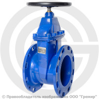 Задвижка чугунная фланцевая Ду-250 Ру-16 (Т<120°С) черный штурвал 30ч39р Китай Задвижка чугунная фланцевая Ду-250 Ру-16 (Т<120°С) черный штурвал 30ч39р Китай