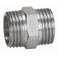 Ниппель латунный НР (НАР) Ду-15 (1/2") никель SantechSystems Ниппель латунный НР (НАР) Ду-15 (1/2") никель SantechSystems