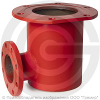 Подставка пожарная односторонняя фланцевая ППОФ стальная Ду-300 Ру-10 КЗСД