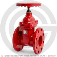 Задвижка чугунная фланцевая Ду-80 Ру-16 (Т<150°С) красная 30ч39р Китай Задвижка чугунная фланцевая Ду-80 Ру-16 (Т<150°С) красная 30ч39р Китай