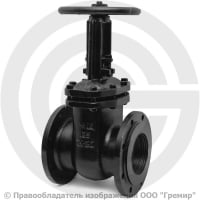 Задвижка чугунная фланцевая Ду-125 Ру-10 (Т<225°С) 30ч6бр ЛМЗ Задвижка чугунная фланцевая Ду-125 Ру-10 (Т<225°С) 30ч6бр ЛМЗ