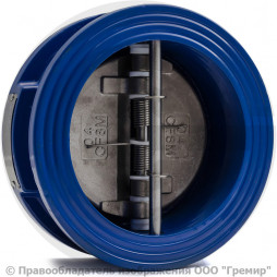 Клапан обратный двухстворчатый чугунный межфланцевый Ду-200 Ру-16 (Т<120°С) ств нерж Benarmo